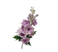 SFCHEN 4Pc Feel Moisturizing Delphinium to The Touch Real Artificial Flowers Wedding Flower Arrangement Party Home Decor Hyacinth Flore(Purple)