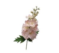 SFCHEN 4Pc Feel Moisturizing Delphinium to The Touch Real Artificial Flowers Wedding Flower Arrangement Party Home Decor Hyacinth Flore(Light Champagne)