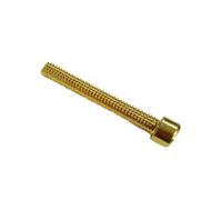 SFCHEN 5-10pcs DIN912 Titanium Plated Colored Stainless Steel Hex Socket Head Screws M3 M4 M5 M6 (Gloden,M6X50 5PCS)