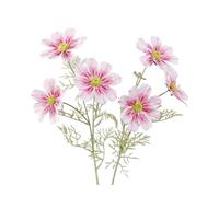 SFCHEN 6Pc Hand Feel Gesang Flower Real Touch Artificial Flowers Cosmos for Home Desktop Decoration Bridal Bouquet Wedding Party Floral(Pink)