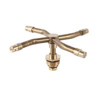 SFCNCVBTBX 2/3/4 Arm Rotating Brass Nozzle Automatic Sprinkler Lawn Irrigation Watering Spray Lawn nozzle(4 arm sprinkler)