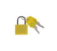 SFCNCVBTBX 6 colors Small Mini Strong Steel Padlock Travel Tiny Suitcase Lock with 2 Keys Diary Luggage Anti-Theft Security Padlocks padlock(Yellow)