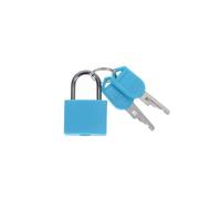 SFCNCVBTBX 6 colors Small Mini Strong Steel Padlock Travel Tiny Suitcase Lock with 2 Keys Diary Luggage Anti-Theft Security Padlocks padlock(Blu)