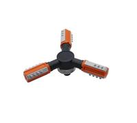 SFCNCVBTBX Adjustable 3-arm 360 Degree Rotatory Sprinklers Garden Agriculture Lawn Grass Irrigation Automatic Rotating Watering Nozzles Lawn nozzle(WHITE)