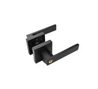 SFCNCVBTBX Indoor Door Lock, Aluminum Alloy Handle Adjustable Room Wooden Square Minimalist American Heavy-Duty Three Bar Door Lock(Greyish Brown)