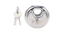 SFCNCVBTBX Round Stainless Steel Padlock, Anti-Smash, Anti-pry, Anti-Theft, Compartment Warehouse Door Lock, Horizontal Open, Outdoor Door Lock