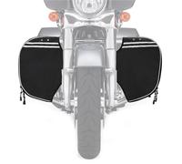 SFDHJK Motorcycle Leg Warmer Chaps Soft Lowers Bag Protection Rider Legs for Street Glide Road King Electra 1980-2019