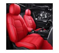 SFDSG Car Seat Covers For Cayman 2013-2016 Custom Fit Car Seat Covers Accessories Full Set Middle Perforated Leather Specific Car Seat Cushions(Red)