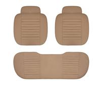 SFDSG Car Seat Covers For Chevy For Cruze For Blazer For Captiva Accessories Artificial Leather Car Seat Cover Cushion Car Seat Cushions(Beige 3PC)