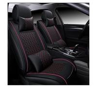 SFDSG Car Seat Covers For Hyundai For Veloster For Creta For Elantra Accessories PU Leather Car Seat Cover Car Seat Cushions(B-Red 2)