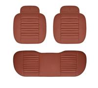 SFDSG Car Seat Covers For Mitsubishi For Lancer For Pajero For Sport For Zinger Artificial Leather Car Seat Cover Cushion Car Seat Cushions(Brown 3PC)