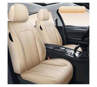 SFDSG Car Seat Covers For SEAT For Leon For Ibiza For Arona For Ateca Formentor Leather Car 5 Seat Covers Full Set Protector Car Seat Cushions(Beige)