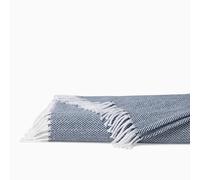 Sferra Celine Herringbone, 100% Cotton Throw Blanket - Navy