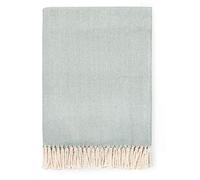 Sferra Celine Herringbone, 100% Cotton Throw Blanket - Slate Blue