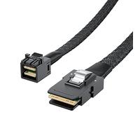 SFF-8643 to SFF-8087 Internal Mini SAS HD Cable, 100-Ohm, 0.5-m(1.6ft)
