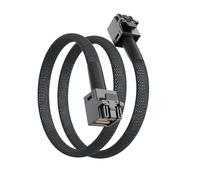 SFF-8643 to SFF-8643 12G Internal Mini SAS HD Cable, with Sideband,100-Ohm,0.5-m(1.6ft)