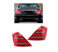 SFGOFJGO Car Rear Light Rear Reflector Tail Light For Mercedes For Benz W221 S-Class 2007 2008 2009 DRL Turn Signal Stop Brake Fog Lamp Car Accessories(2Pc)
