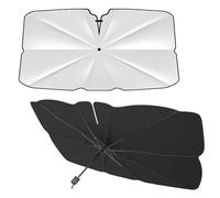 SFGTY Front Windscreen Sun Shade Protector for Ford Mustang Mach-E 2021-2024 2025 2026 Foldable Car Umbrella Sunshade Cover UV Protection/Heat Insulation