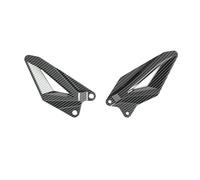 SFIWFOGD Compatible With Kawasaki ZX-6R ZX6R 209-2024 Motorcycle Foot Pedal Heel Guard Plates Decoration Carbon-look(CF array texture)