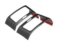 SFIWFOGD Compatible With Land Rover Range Sport 2014-2022 Carbon Fiber/Sands Wood Grain ABS Plastic Side Air Conditioning Vent Trim Accessory(Real Carbon Fiber)