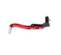 SFIWFOGD Compatible With Universal Adjustable Motorcycle CNC Folding Aluminum Gear Shift Lever Off Road ATV Motorbike Gear Change Lever Refit(Red)