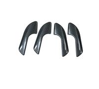SFIWFOGD Door Inner Handle Decoration Shell Protective Cover Car Stickers Compatible with Alfa Romeo Giulietta Interior Accessories Trim (Color : Carbon style-4pcs)