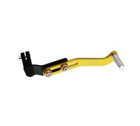 SFIWFOGD Universal Adjustable Motorcycle Compatible with CNC Folding Aluminum Gear Shift Lever Off Road ATV Motorbike Gear Change Lever Refit(Gold)