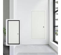 SFJATTA Large Flush Mounted Access Door Heavy-Duty Metal Access with Key Latch Lockable Attic Door Access Panel for Plumbing Heating, Hidden Door(Cream,50x50cm/20x20in)