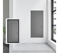 SFJATTA Large Flush Mounted Access Door Heavy-Duty Metal Access with Key Latch Lockable Attic Door Access Panel for Plumbing Heating, Hidden Door(Grey,60x75cm/24x30in)