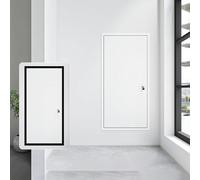 SFJATTA Large Flush Mounted Access Door Heavy-Duty Metal Access with Key Latch Lockable Attic Door Access Panel for Plumbing Heating, Hidden Door(White,30x90cm/12x36in)