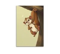 sfjjkh Animal Poster A Squirrel Monkey Hanging by Its Tail Poster Wall Art Canvas Aesthetic Cover Painting for Living Room Bed Room 20x30inch(50x75cm) Unframe-style
