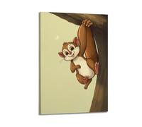 sfjjkh Animal Poster A Squirrel Monkey Hanging by Its Tail Poster Wall Art Canvas Aesthetic Cover Painting for Living Room Bed Room 12x18inch(30x45cm) Frame-style