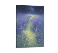 sfjjkh Orange Iris Mountain Lake Sunset Poster Wall Art Canvas Aesthetic Cover Painting for Living Room Bed Room 20x30inch(50x75cm) Frame-style