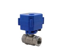 SFJSFIMQ 1/2" 3/4" 1" 304 Stainless Steel Motorized Ball Ball Actuator AC/DC 9-24V(Adc9-24v-cr04,1 Inch)
