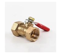 SFJSFIMQ 1PCS 1/8'' 1/4" 3/8'' 1/2'' Female Threaded Ball Valve Brass Connector Copper Fitting Coupler Adapter Brass Ball Valve(3/8 Inch)
