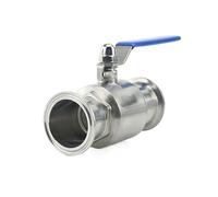SFJSFIMQ 3/4" 1" 1-1/4" 1-1/2" 2" 304 Stainless Steel Sanitary Straight Ball Valve for Product 9/25/32/38/51mm(19mm x Ferrule 50.5)