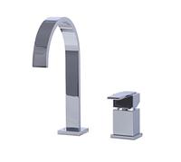 SFJSFIMQ Waterfall Bathtub Faucet 2 Hole Roman Tub Faucet Trim Kit Deck Mount Bath Tap Brass Chrome Single Handle Waterfall Tub Filler Bathroom Faucets