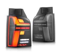 SFNFIGHK Car Taillights For VW For Multivan For Caravelle T5 2010-2014 Full Rear LED Tail Lamp Dynamic Turn Signal Light Assembly Car Lights Turn Signal Lights(Black)