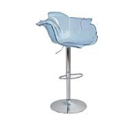 SFNIOKFG Swivel Bar Stools, Bar Chairs, Adjustable Counter Height Bar Stool with Clear Backrest for Kitchen Counter Dining Room Home Bar Island (Color : Blue)