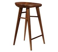 SFNIOKFG Walnut Barstool Backless Height Counter Kitchen Breakfast Bistro Dining Footrest Leisure Premium Quality Heavy Duty Pub (55cm,65cm,75cm)