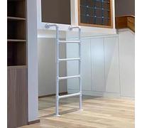 SFNIOKFG White Twin Bunk, Heavy-Duty Multi Purpose Straight Attic Loft Ladder 4ft 5ft 6ft 7ft 8ft Basement Window Well Egress Ladder for High Bed Outside Deck Apartments(175cm/69in)