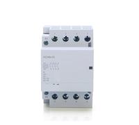 SFOCQVISH HCH8s-63 DC24V contactor DC230V Coil AC230V 63A 4NO Modular contactor Guide Rail(63A 4NO DC AC24V)