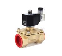 SFOCQVISH Normally closed solenoid water IP65 fully enclosed coil AC220V DC12V DC24V G3/8" G1/2" G3/4" G1 G1-1/4 G1-1/2(DN32,110 Volt)