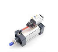 SFOCQVISH Pneumatic Standard Solenoid Valve Integrated Cylinder Bore 100mm Stroke 25-1000mm Air Cylinders Dust Elimination 1Pcs