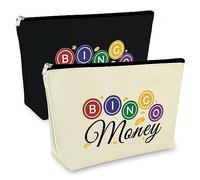 Sfodiary Bingo Lovers Cosmetic Makeup Bag - Women's Casino Gifts, Bingo Lover Gift Makeup Bag 4, Travel