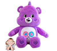 SFODTN Bear Stuffed Plush, Collectable Cute Plush Toy, Share Bear Plush, Cute Teddies Suitable for Girls and Boys Christmas Birthday Party Valentine's Day 27CM-Purple