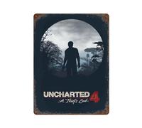 SFOGIEB Video Game Uncharted 4 A Thief's End Metal PosterWall Decor Art Metal Tin Poster Modern Bar Decorations40x30cm
