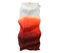 SFOIKVG Belly Dance Fans Dance Silk Veil One Pair Women Belly Performance Props Costume Accessory Hand Dye 180cm Flowy Fan Extra Long for Dancers(As picture1,230cm(90 Inch))