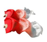 SFOIKVG Belly Dance Fans Stage Performance real/Imitation Silk Belly Dance Fans Graduated Colour Accessories Dancce 180x9 Veil for Dancers(Color 6,2XL-250x90 real silk)