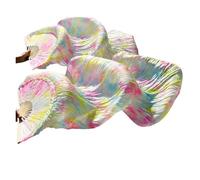 SFOIKVG Belly Dance Fans Stage Performance real/Imitation Silk Belly Dance Fans Graduated Colour Accessories Dancce 180x9 Veil for Dancers(Color 4,L-180x90 real silk)